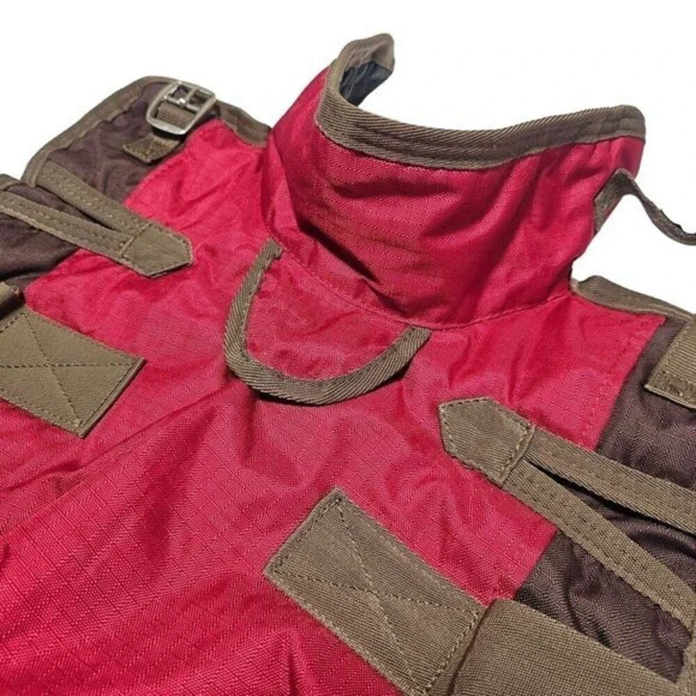 Dog Jacket Durable Red‎ Brown Dog Winter Coat Vest Jacket S/M Puffer Warm